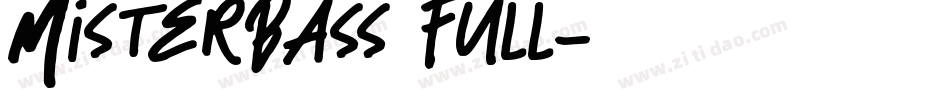 MisterBass Full字体转换
